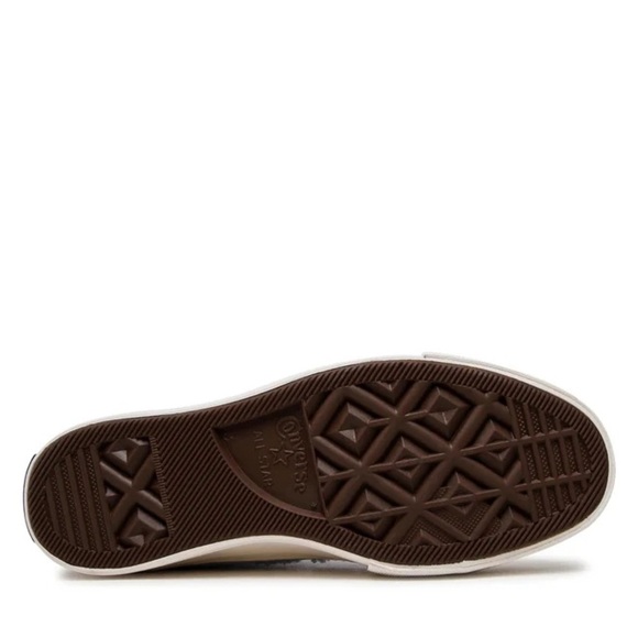 Converse Women’s Chuck Taylor All Star Platform High 'Cozy Sherpa - Ghost' Shoes - Picture 7 of 16